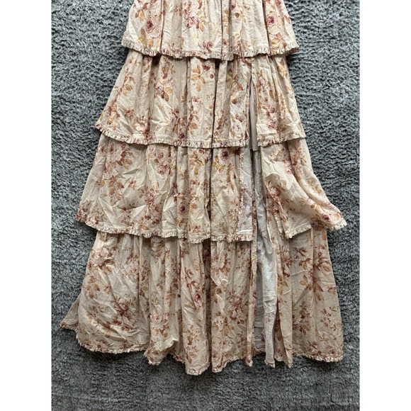 V. Chapman Caterina Corset Ruffle Dress Size 4 Cedar‎ Rose Print NWT - Picture 4 of 11